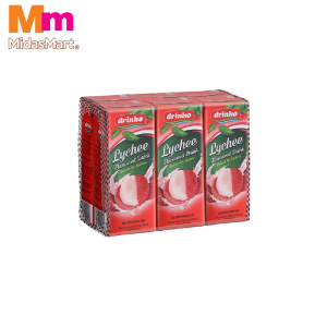 DRINHO LYCHEE FRUIT DRINK PACK (6 X 250ML)