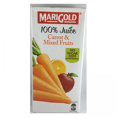 MARIGOLD 100% JUICE CARROT & MIX FRUIT 1X1L