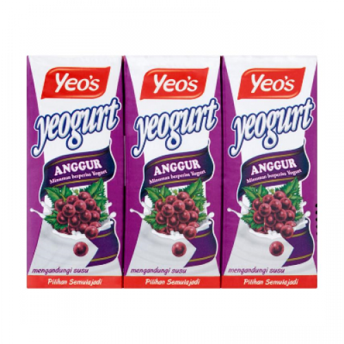 YEOS ADULT YOGURT GRAPE 1X6X250ML