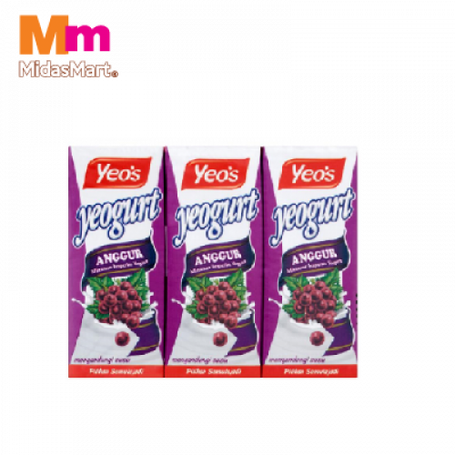 YEOS ADULT YOGURT GRAPE 1X6X250ML