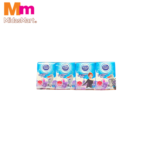 DUTCH LADY KIDS UHT FULL CREAM MILK (4 X 125ML)
