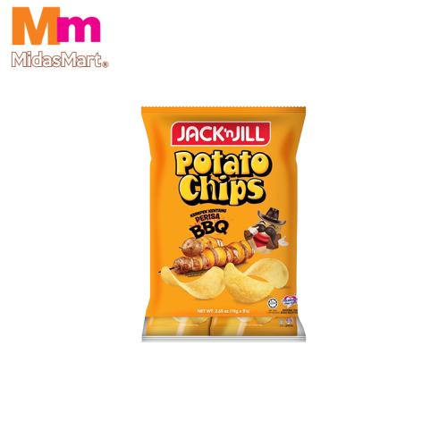 JACK 'N JILL POTATO CHIP BBQ MULTI PACK (5 X 15G)