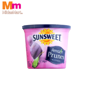 SUNSWEET PITTED PRUNES PLASTIC CANISTER (340G)