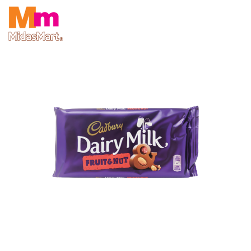 CADBURY DAIRY MILK CHOCOLATE - FRUIT & NUT (130G)