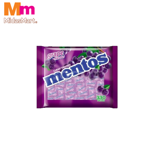 MENTOS GRAPE PILLOW PACK POUCH (330 PIECES)