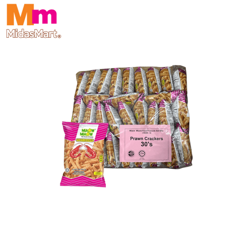 MIAOW MIAOW 102 PRAWN CRACKERS MULTIPACK (30 PIECES)