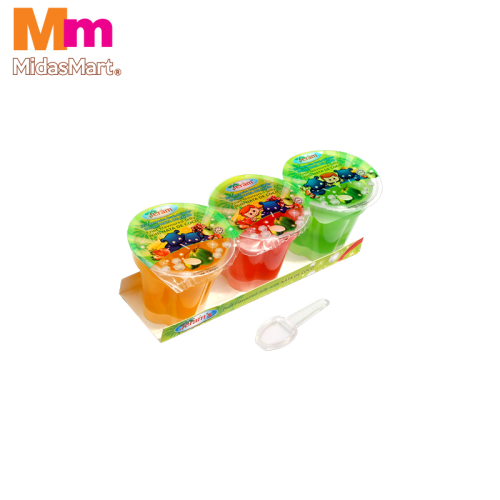 JERAM FRUIT JELLY WITH NATA DE COCO MULTIPACK (3 X 130G)