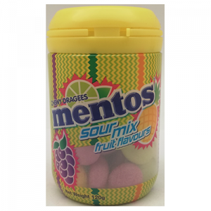 MENTOS BOTTLE SOUR MIX 1X120G