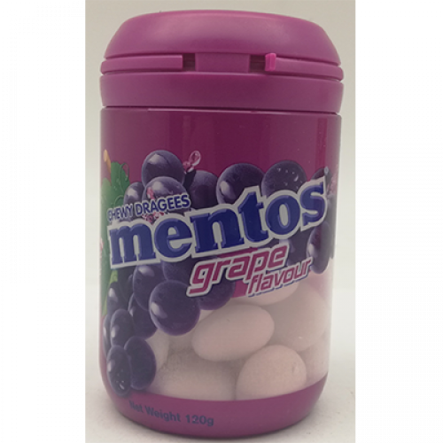 MENTOS BOTTLE MIX GRAPE 1X120G