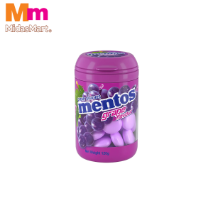 MENTOS MIXED GRAPE FLAVOR CANDY BOTTLE (120G)