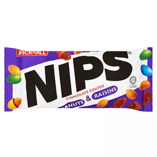 JNJ NIPS CHOC-PEANUT&RAISIN 1X90G