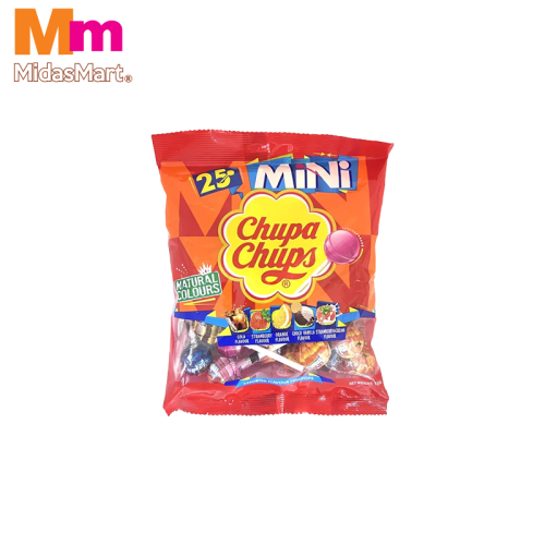 CHUPA CHUPS ASSORTED MINI LOLLIPOPS (25'S X 6G)