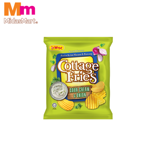 WISE COTTAGE FRIES SOUR CREAM & ONION POTATO CHIPS (60G)