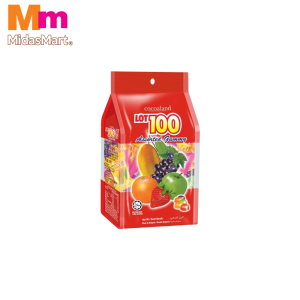 LOT 100 ASSORTED FRUIT GUMMY CANDY (130G)