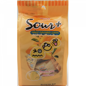 LOT 100 SOUR PLUS GUMMY MANGO 1X95G