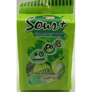 LOT 100 SOUR PLUS GUMMY APPLE 1X95G