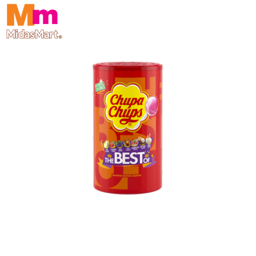CHUPA CHUPS BEST OF LOLLIPOP TUBE (100 PIECES)