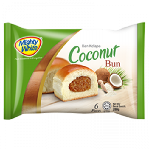 M/WHITE  BUN 6PCS COCONUT 1 X 280G