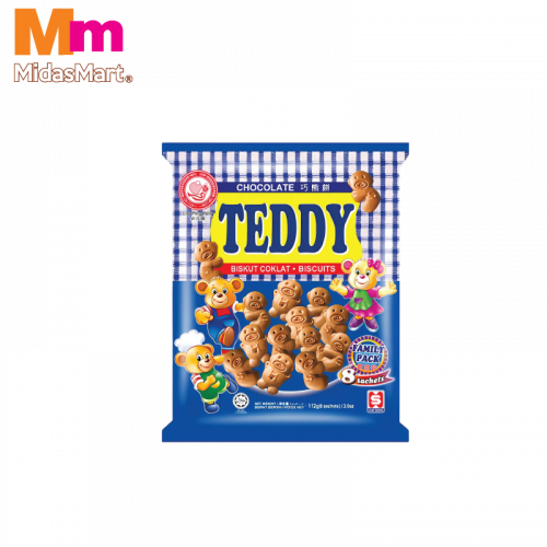 Ping Pong Chocolate Teddy Biscuit 1x120g
