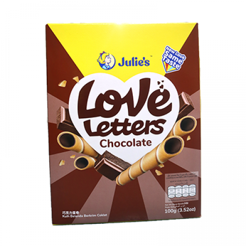 JULIE'S LOVE LETTER CHOC 1 X 100G