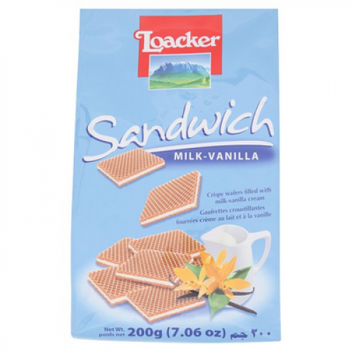 LOACKER MILK/VANILLE 1 x 200G