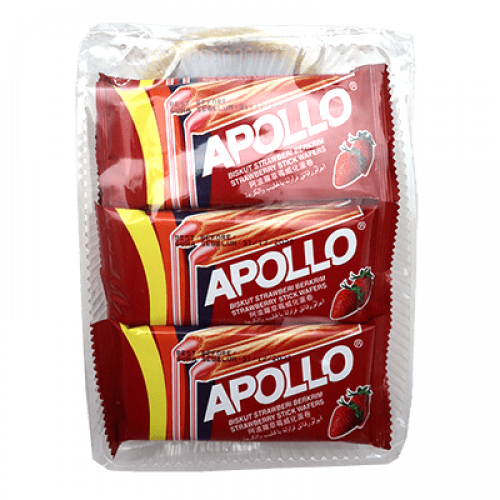 APOLLO STICK WAFER S/BERRY 1x12X15G  