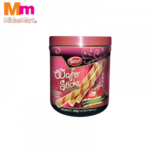 Mastura Wafer Stick Strawberry 1x370g 