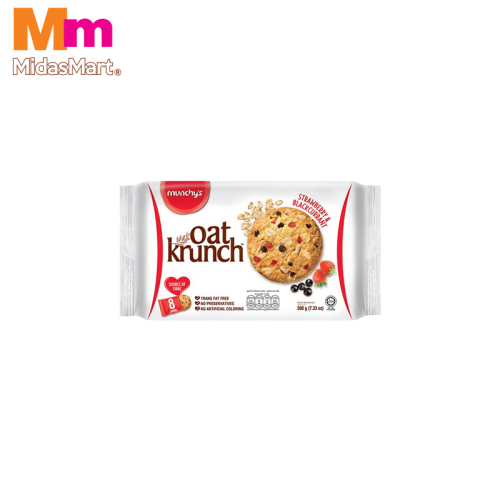MUNCHY'S OAT KRUNCH STRAWBERRY & BLACKCURRANT (208G)