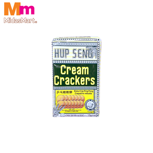 HUP SENG PING PONG BISCUIT CREAM CRACKERS (125G)