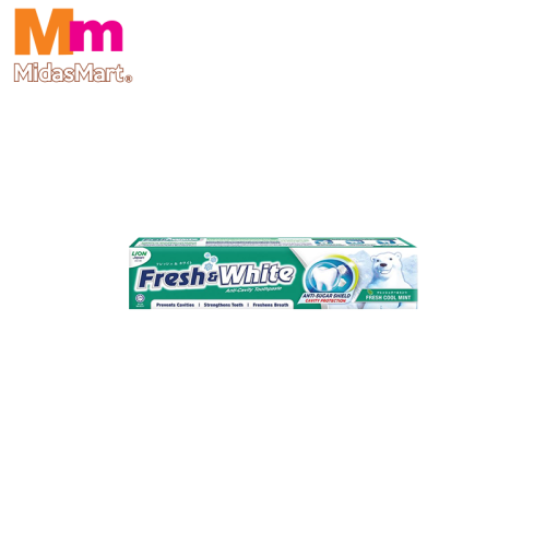 FRESH & WHITE TOOTHPASTE - FRESH COOL MINT (160G)