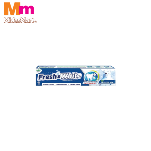 FRESH & WHITE TOOTHPASTE - EXTRA COOL MINT (160G)