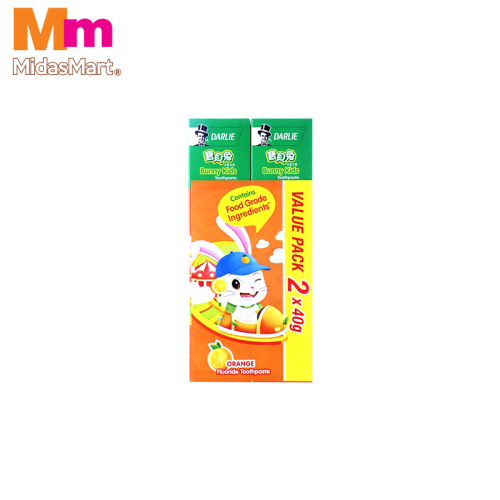 DARLIE KIDS ORANGE TOOTHPASTE TWIN PACK (2 X 40G)