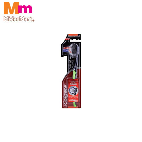 COLGATE SLIM SOFT CHARCOAL TOOTHBRUSH (1 PIECE)
