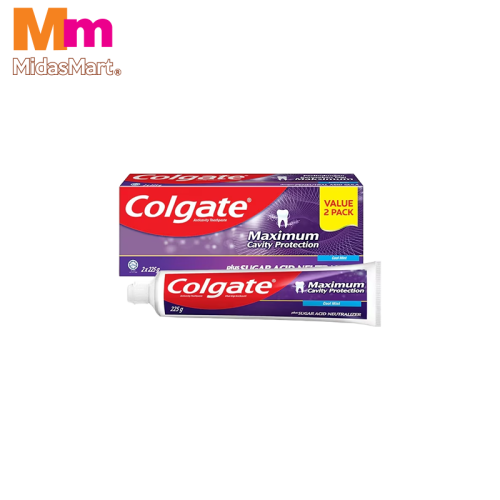 COLGATE SUGAR ACID NEUTRALIZER COOL MINT (2 X 225G)