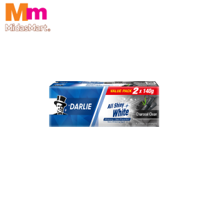 DARLIE ALL SHINY WHITE CHARCOAL CLEAN TOOTHPASTE (2 X 140G)