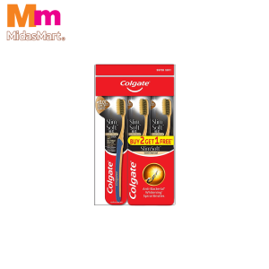 COLGATE SLIM SOFT CHARCOAL GOLD VALUE PACK (3 PIECES)