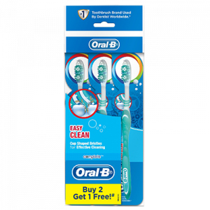 ORAL B T/B COMP EASY CLN SOFT POLY 1X3'S