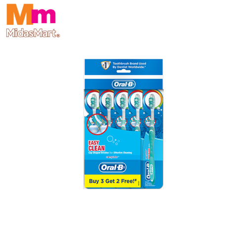 ORAL B COMPLETE EASY CLEAN MEDIUM TOOTHBRUSH (5 PIECES)