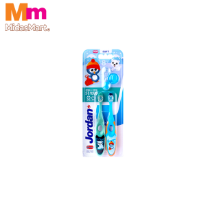 JORDAN TOOTHBRUSH KIDS STEP 2 TWIN PACK (SOFT) (2 PIECES)