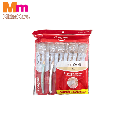 COLGATE SLIM SOFT GOLD CHARCOAL TOOTHBRUSH VALUE PACK (3+2 FREE)