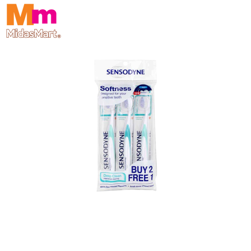 SENSODYNE DEEP CLEAN SOFT VALUE PACK (3 PIECES)