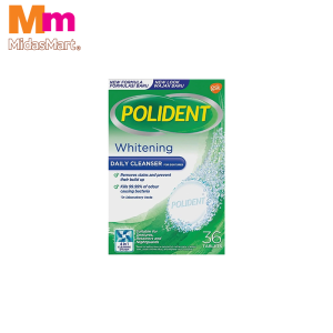 POLIDENT DAILY CLEANSER WHITENING (36 PIECES)