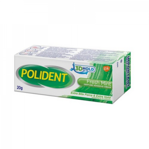 POLIDENT ADHESIVE CREAM F/MINT 1X20GM