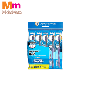 ORAL-B EASY CLEAN BLACK JUMBO PACK (5 PIECES)
