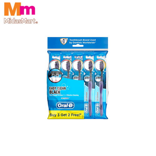 ORAL-B EASY CLEAN BLACK JUMBO PACK (5 PIECES)