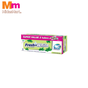 FRESH & WHITE NATURAL FRESH MINT TWIN PACK (2 X 225G)