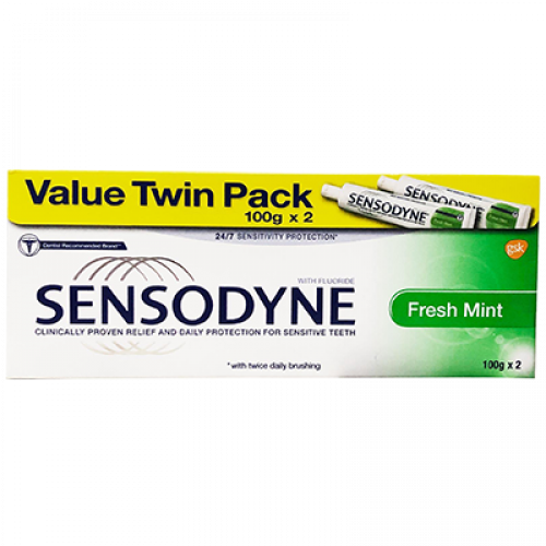 SENSODYNE TP FRESH MINT T/PACK 1X2X100G