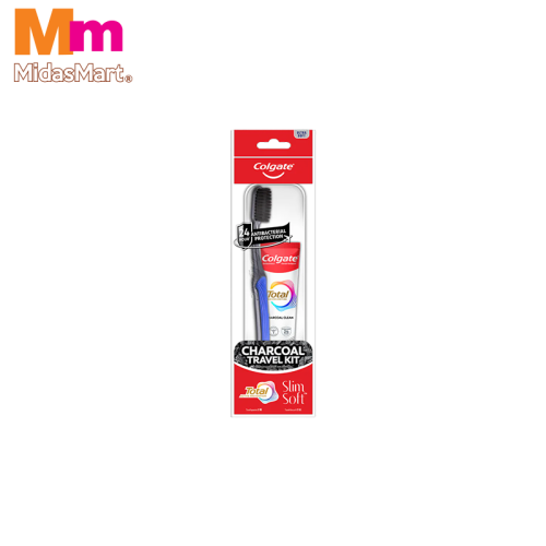 COLGATE CHARCOAL TOOTHBRUSH TRAVEL KIT