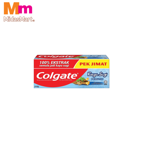 COLGATE KAYU SUGI WHITENING TWIN PACK (2 X 160G)
