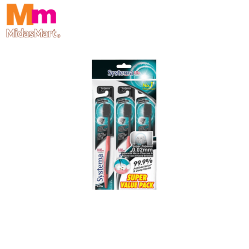 SYSTEMA SILVER CHARCOAL VALUE PACK (3 PIECES)